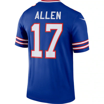 B.Bills #17 Josh Allen Royal Game Jersey Stitched American Football Jersey
