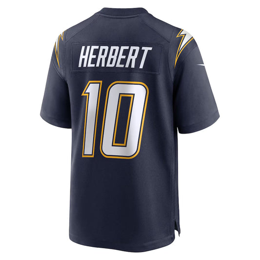 LA.Chargers #10 Justin Herbert Navy Game Jersey Stitched American Football Jerseys
