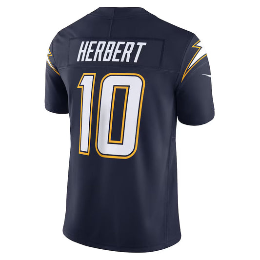 LA.Chargers #10 Justin Herbert Navy Vapor F.U.S.E. Limited Jersey Stitched American Football Jerseys