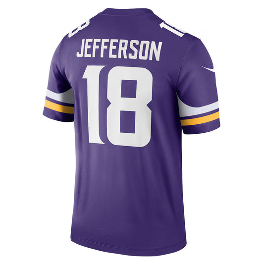 MN.Vikings #18 Justin Jefferson Purple Game Jersey Stitched American Football Jerseys