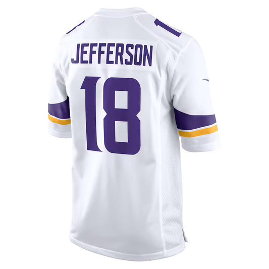 MN.Vikings #18 Justin Jefferson White Game Jersey Stitched American Football Jerseys