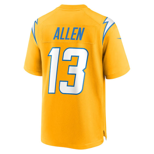 LA.Chargers #13 Keenan Allen Gold Game Jersey Stitched American Football Jerseys