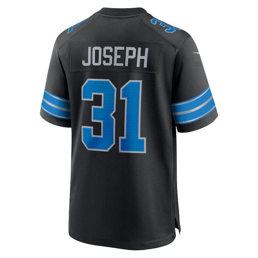 D.Lions #31 Kerby Joseph Black Game Jersey Stitched American Football Jerseys