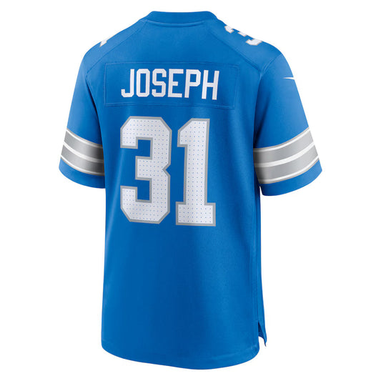 D.Lions #31 Kerby Joseph Blue Game Jersey Stitched American Football Jerseys