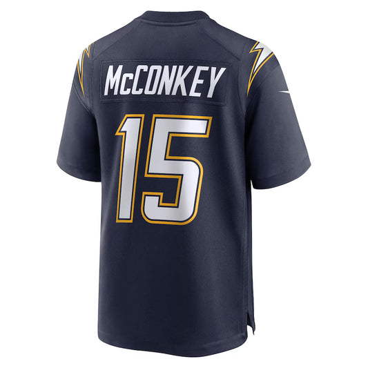 LA.Rams #15 Ladd McConkey Navy Game Jersey Stitched American Football Jerseys