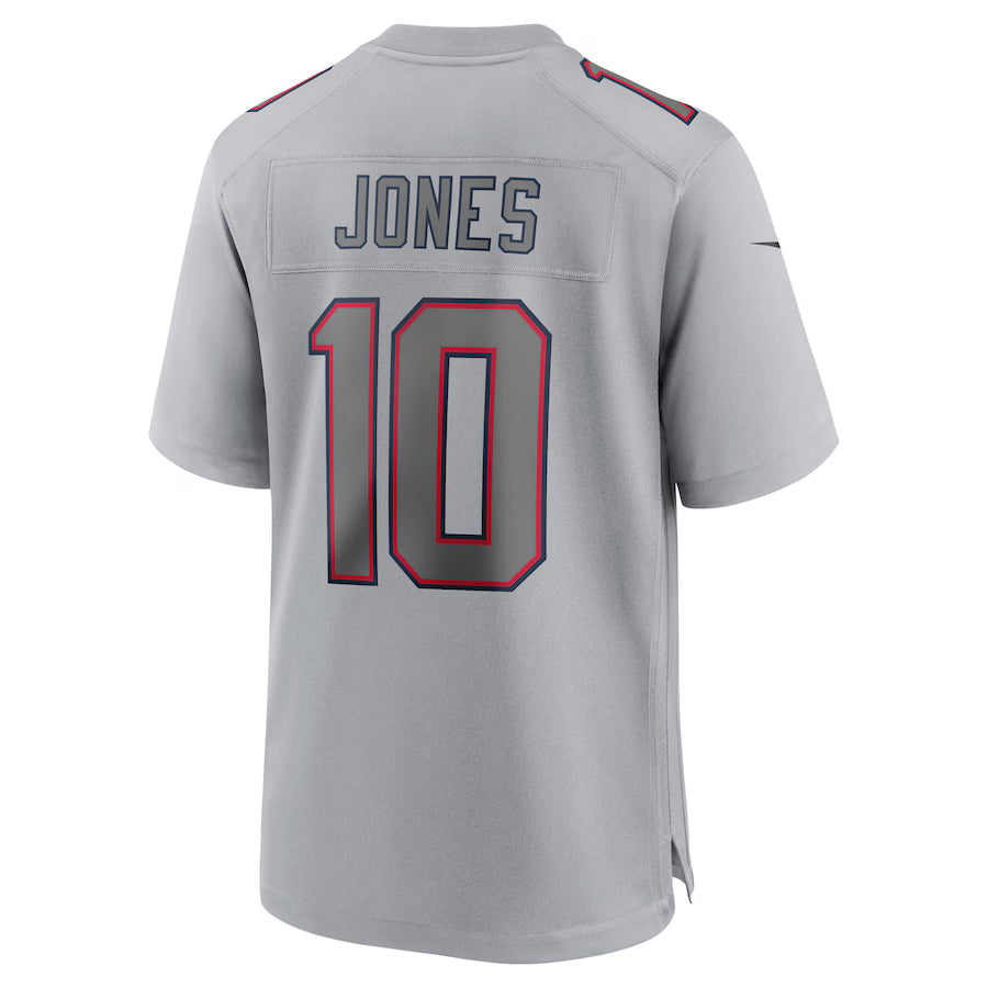 NE.Patriots #10 Mac Jones Gray Game Jersey Stitched American Football Jerseys
