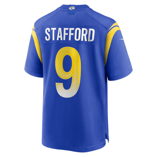LA.Rams #9 Matthew Stafford Royal Game Jersey Stitched American Football Jerseys