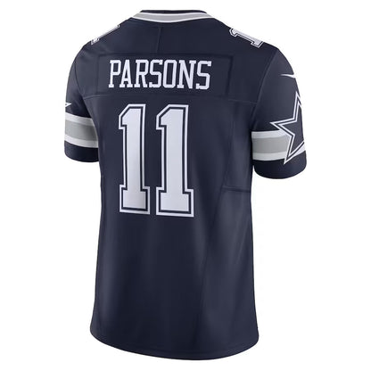 D.Cowboys #11 Micah Parsons Navy Vapor F.U.S.E. Limited Jersey Stitched American Football Jerseys