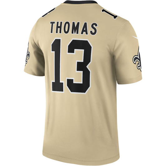 NO.Saints #13 Michael Thomas Gold Game Jersey Stitched American Football Jerseys