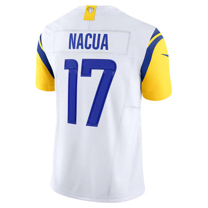 LA.Rams #17 Puka Nacua White Vapor F.U.S.E. Limited Jersey Stitched American Football Jerseys