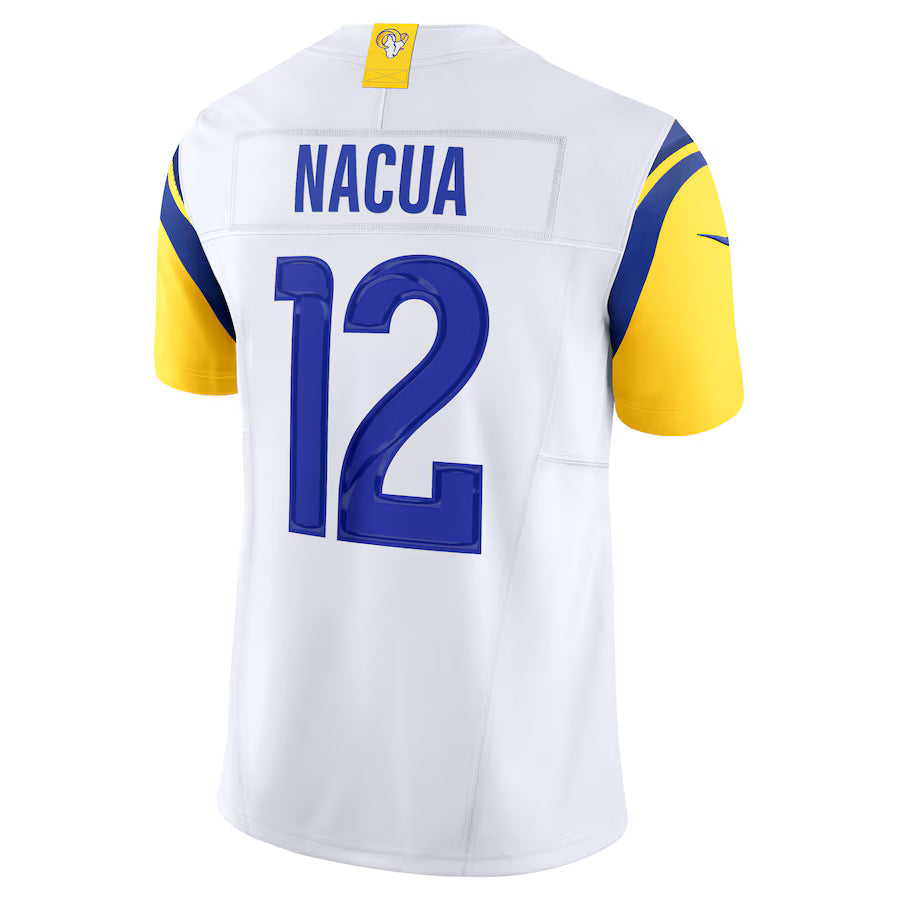 LA.Rams #12 Puka Nacua White Vapor F.U.S.E. Limited Jersey Stitched American Football Jerseys