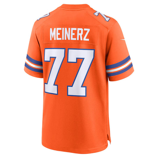 D.Broncos #77 Quinn Meinerz Game Jersey Stitched American Football Jerseys