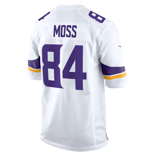 MN.Vikings #84 Randy Moss White Game Jersey Stitched American Football Jerseys