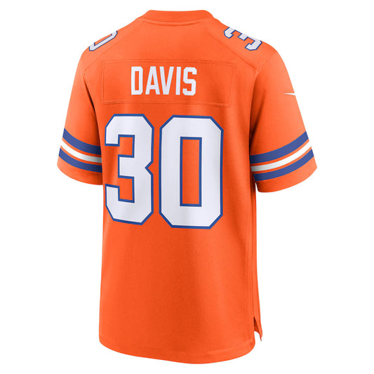 D.Broncos #30 Terrell Davis Game Jersey Stitched American Football Jerseys
