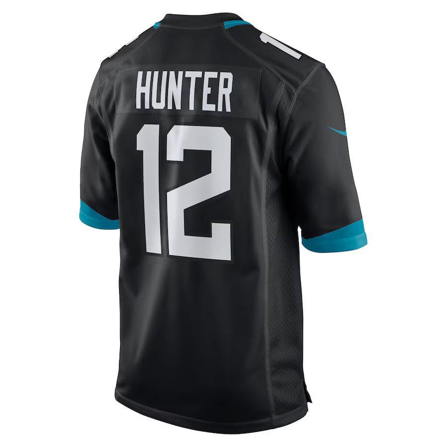 J.Jaguars #12 Travis Hunter Black Game Jersey Stitched American Football Jerseys