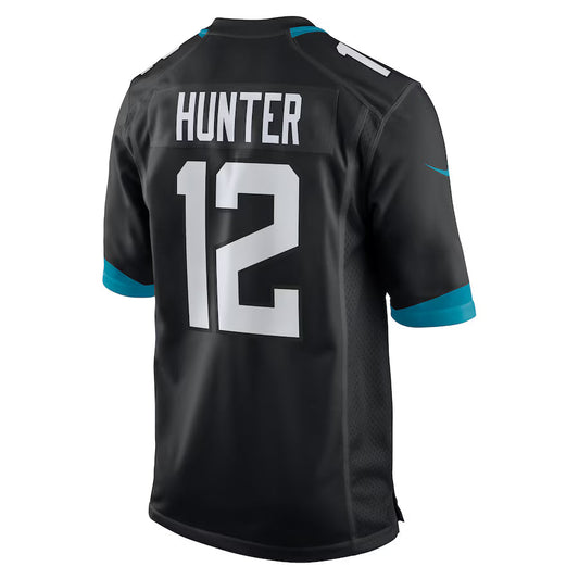 J.Jaguars #12 Travis Hunter Black Game Jersey Stitched American Football Jerseys