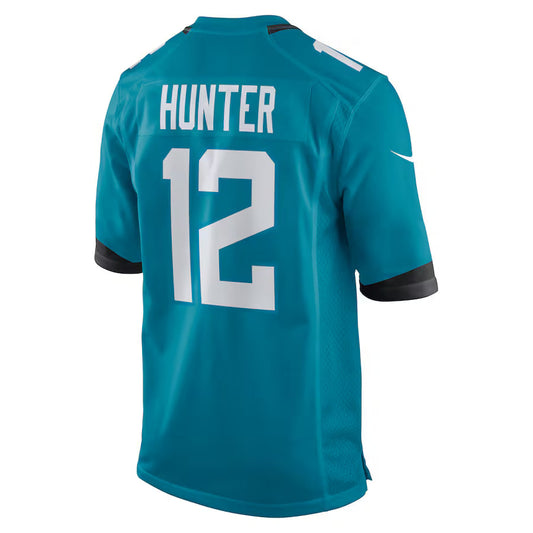J.Jaguars #12 Travis Hunter Teal Game Jersey Stitched American Football Jerseys