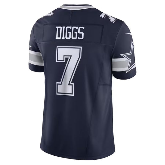 D.Cowboys #7 Trevon Diggs Navy Vapor F.U.S.E. Limited Jersey Stitched American Football Jerseys