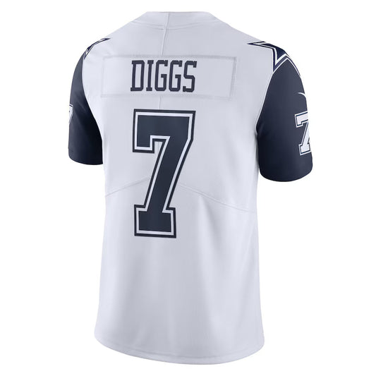D.Cowboys #7 Trevon Diggs White Vapor F.U.S.E. Limited Jersey Stitched American Football Jerseys